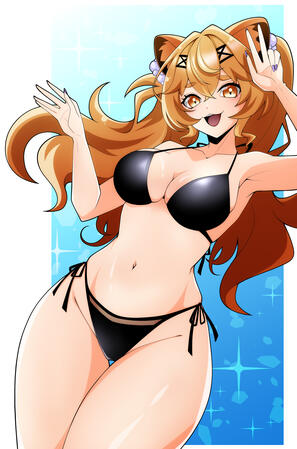 Vi in a cute bikini